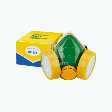 Double Filter Oxygen Gas Industrial Breathing Respirator Toxic Air Purifying Carbon Mask